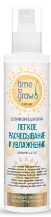 Time To Grow Легкое Расчесывание и Увлажнение 200 мл Спрей детский для волос