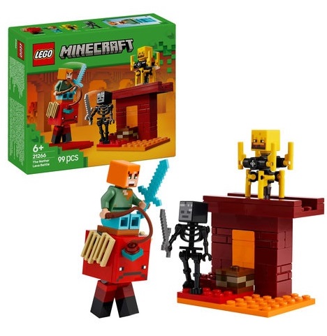LEGO Конструктор 6+ Minecraft Битва на лаве Нижнего мира арт.21266