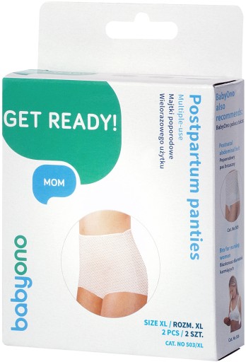 Трусы одноразовые BABYONO послеродовые р.XL 2шт арт.503/XL
