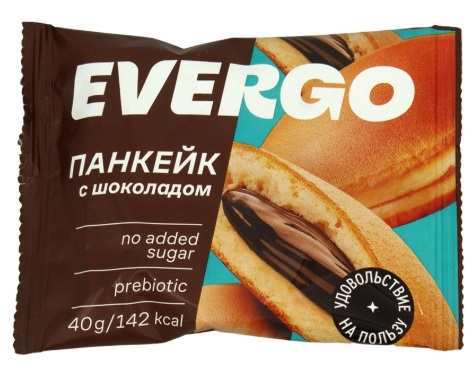 EVERGO Панкейк с шоколадом без сахара 40 гр