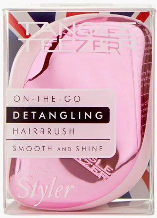 TANGLE TEEZER расческа Compact Styler Baby Doll Pink Chrome