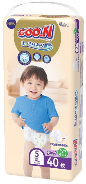Подгузники для детей Goo.N Premium Soft №5 (12-20кг) 40шт