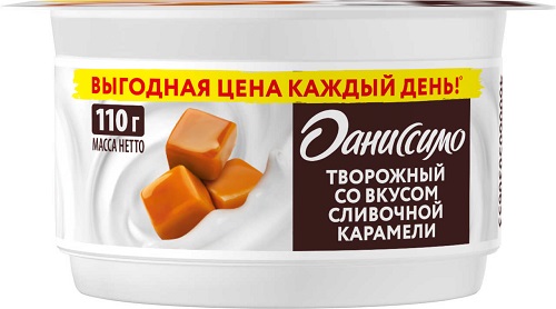 Даниссимо Творожный Сливочная карамель 5,4% 110г