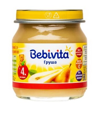 Bebivita Пюре Груша 100г с 4 мес