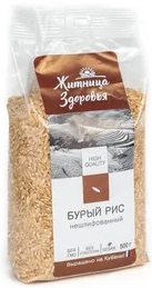 Рис нешлифованный бурый 500,0  Житница Здоровья