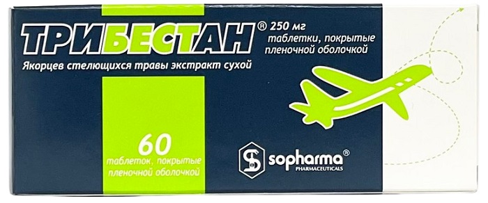 Трибестан табл. 250 мг №60 (трибулус) (Упаковка)
