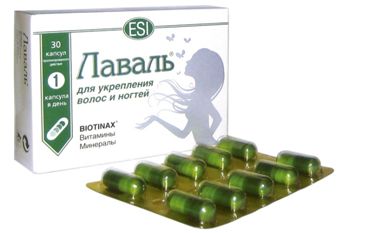 Лаваль капсулы №30 (биотинакс,метионин,цистеин,В5,Е,цинк) @&