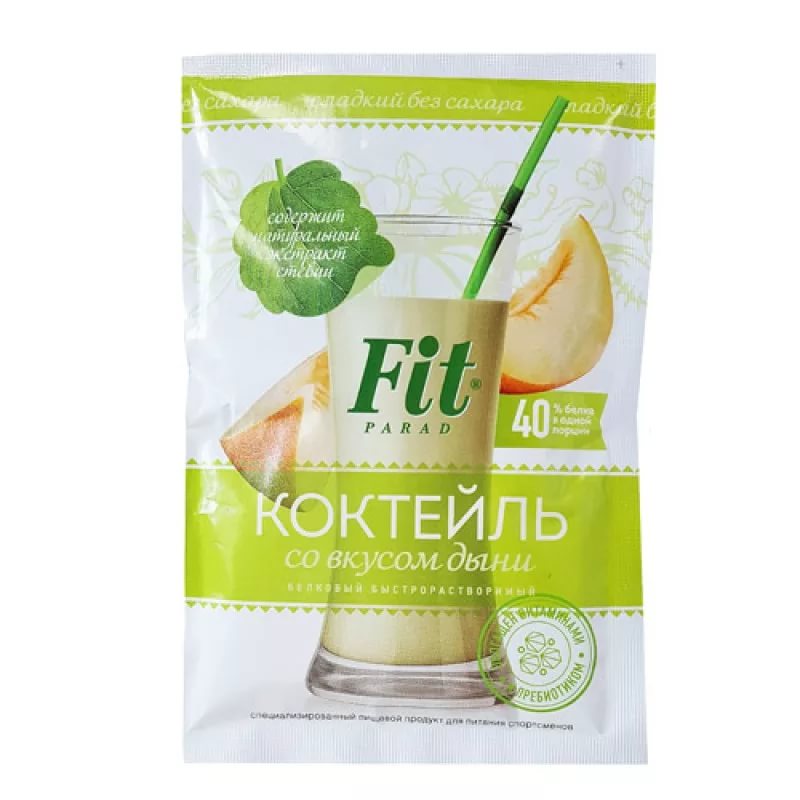 Fit Parad Коктейль белковый  Дыня со стевией 30г