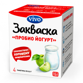 Vivo Закваска Пробио Йогурт 4 пакетика