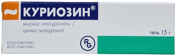 Куриозин гель 0,1% 15 г ( гиалуронат цинка, цинка хлорид ) #@