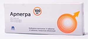 Арпегра табл. 100 мг №4 ( силденафил )