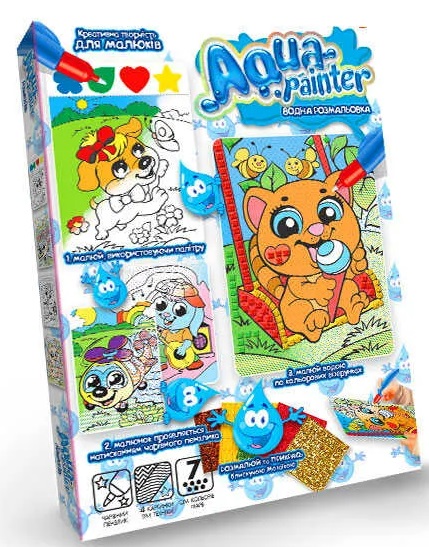 Креативное творчество 3+ Aqua Painter Котенок на качели арт.79616