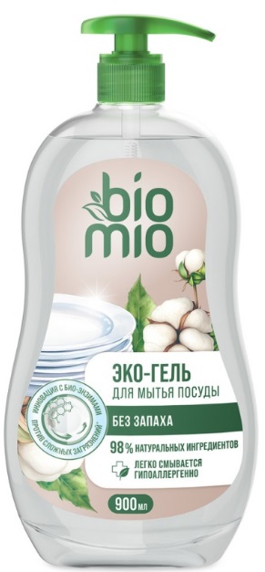 Bio Mio Экологичный бальзам для мытья взрослой и детской посуды 450 мл Без запаха