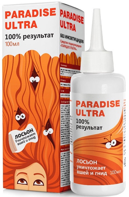 PARADISE ULTRA 100 мл Лосьон от вшей и гнид + гребень ( ср-во от педикулеза ) #_>