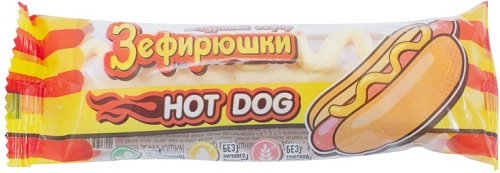 Зефирюшки воздушный зефир Хотдог 18г