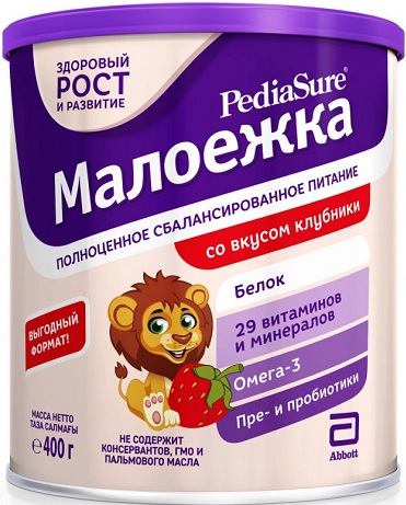 ПедиаШур Малоежка Клубника 400г