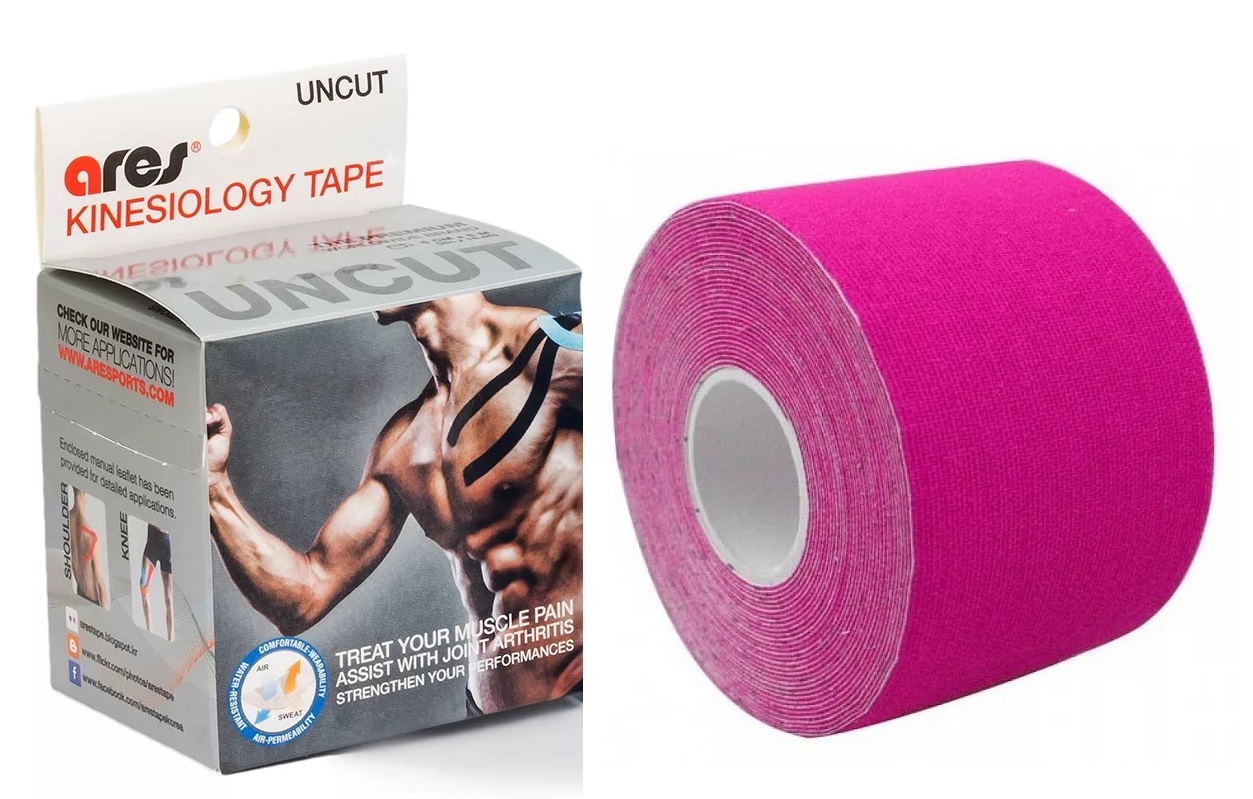 Кинезио Тейп ARES Uncut 5см*5м PINK