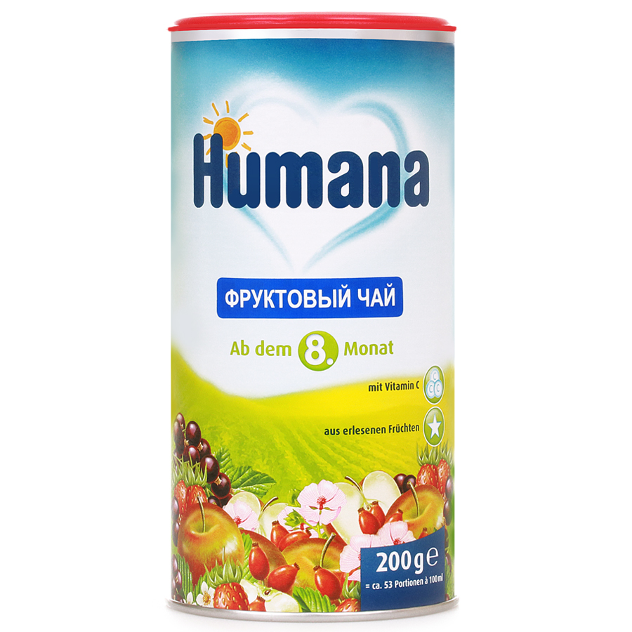 Хумана Чай фруктовый 200г с 8мес.