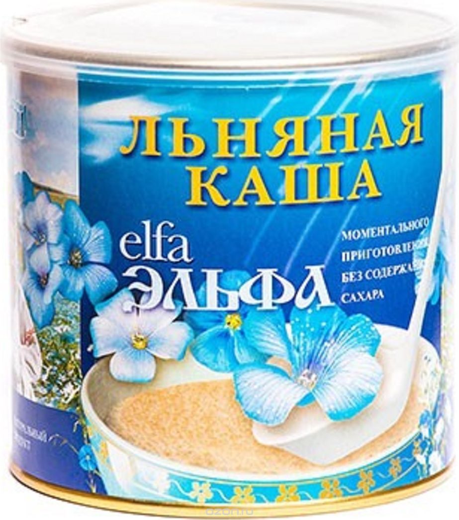 Эльфа Каша льняная со вкусом кураги 400г