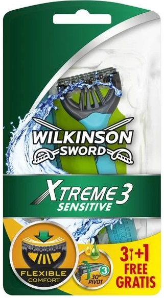 Станок бритвенный Wilkinson Sword Xtreme3 Sensitive 3+1шт