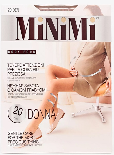 MINIMI Колготки для беременных 20 den Donna Daino 4-L