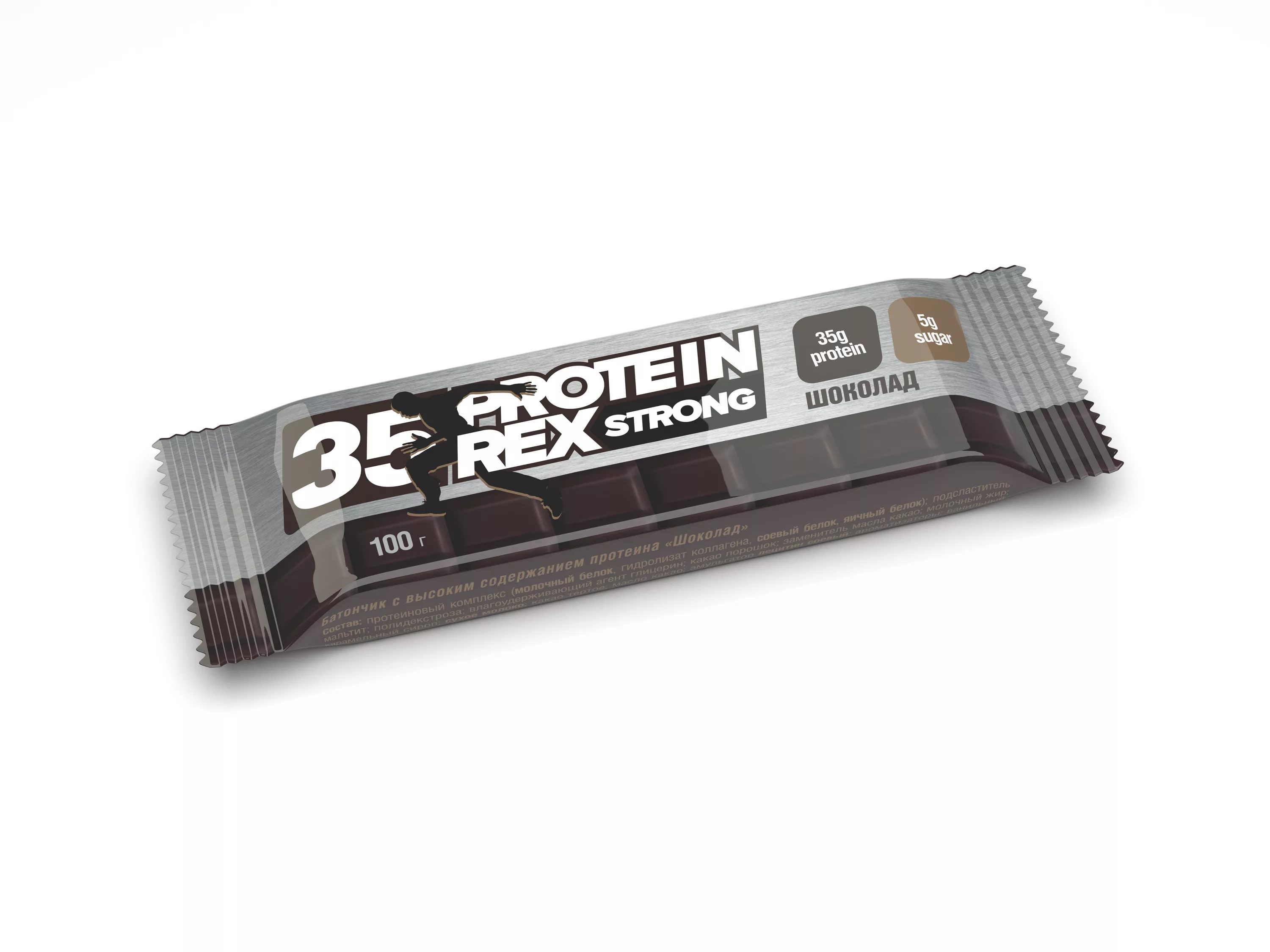 Protein Rex 35% Strong Протеиновый батончик 100г шоколад