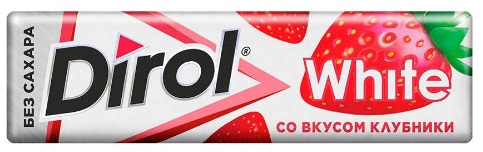 DIROL Жевательная резинка со вкусом Клубники 10 шт