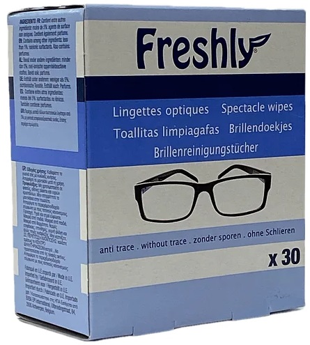 Салфетки для очков FRESHLY 30 шт #