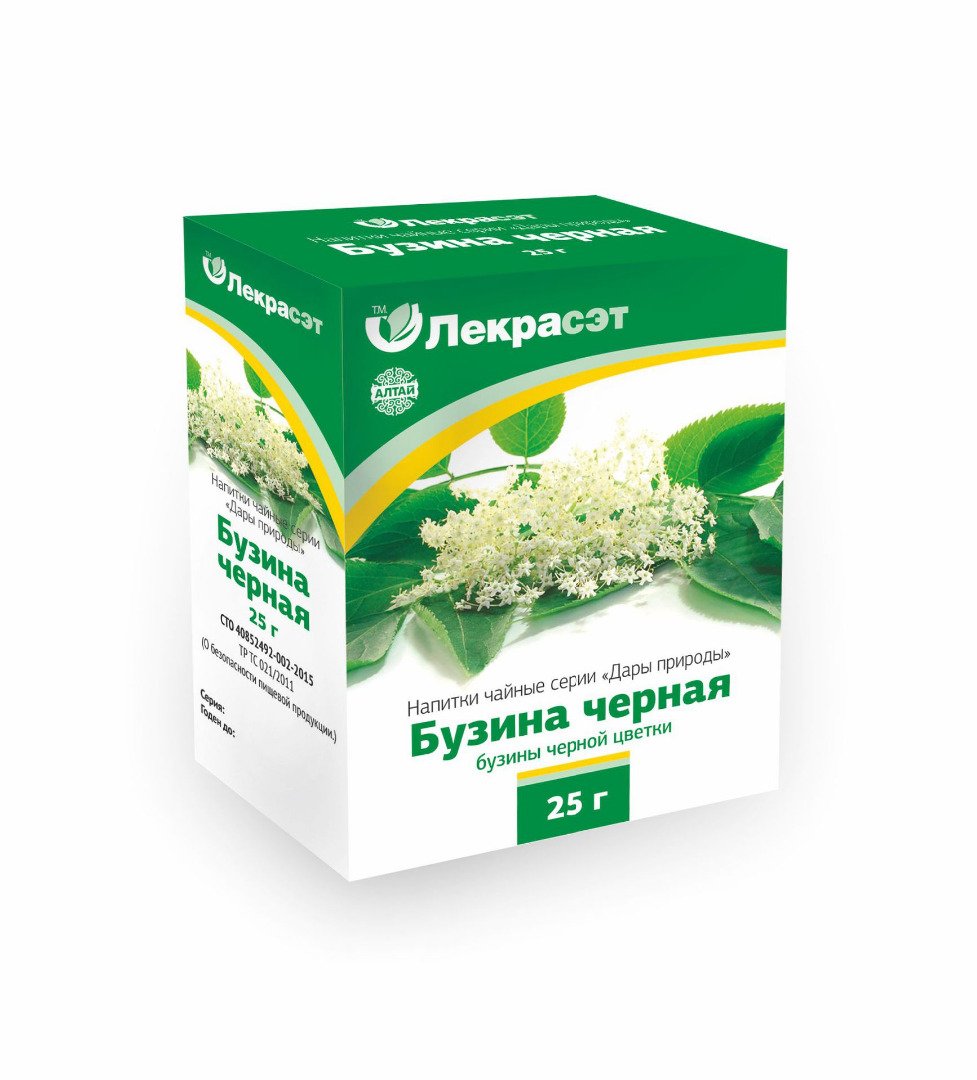 Лекрасэт Бузина черная цветки 25