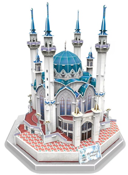 3D Пазл Собор Воскресения Христова 233 деталей CUBIC FUN арт. MC148h