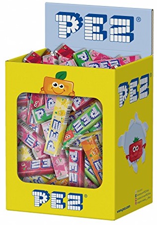 PEZ конфеты в блоке Фруктовый микс в ассортименте 8,5гр (Упаковка)
