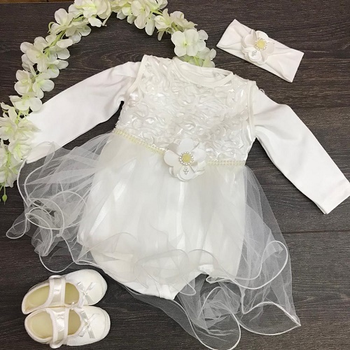 Набор крестильный для девочки BABYLIA арт.1002