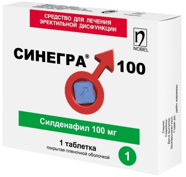 Синегра табл 100 мг №1 ( силденафил )