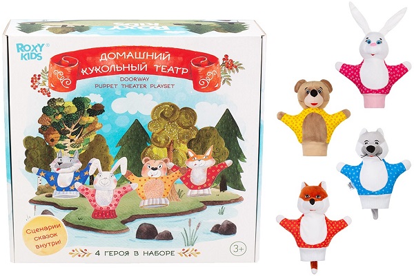 Кукольный театр 4 персонажей ROXY KIDS арт.RHT-002