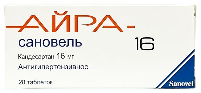АЙРА-сановель таб. 16 мг №28 ( кандесартан ) (Упаковка)