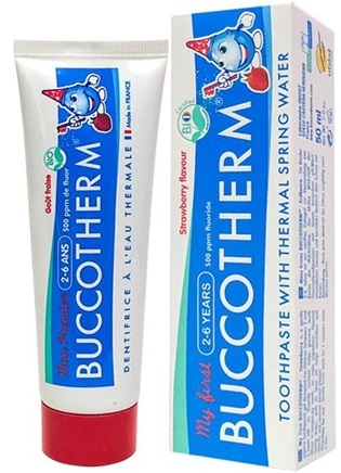 Зубная паста детская (2-6лет) BUCCOTHERM клубника с термальной водой BIO 50 мл