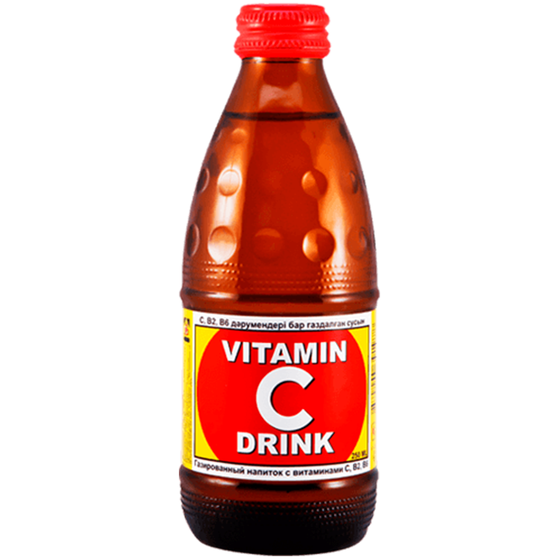 Vitamin C drink Напиток 250мл с сахара газированный с витаминами С, В2, В6