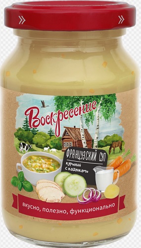 Воскресение Пюре Французский Куриный суп с кабачками 190г