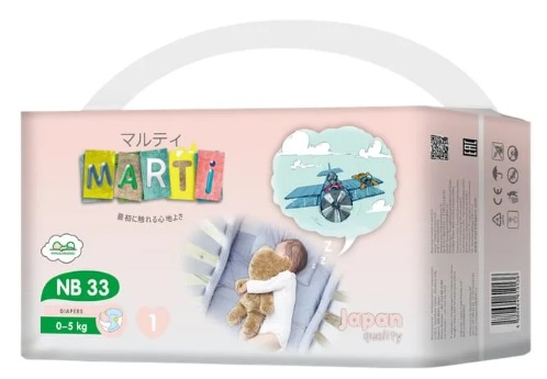 Подгузники для детей MARTI NB33 ( 0-5кг ) 33шт