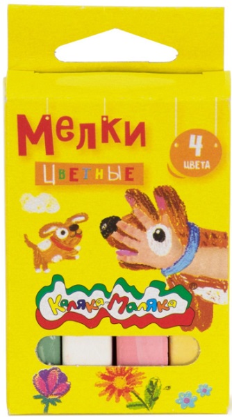 Мелки для доски 4 цветов арт.7616К