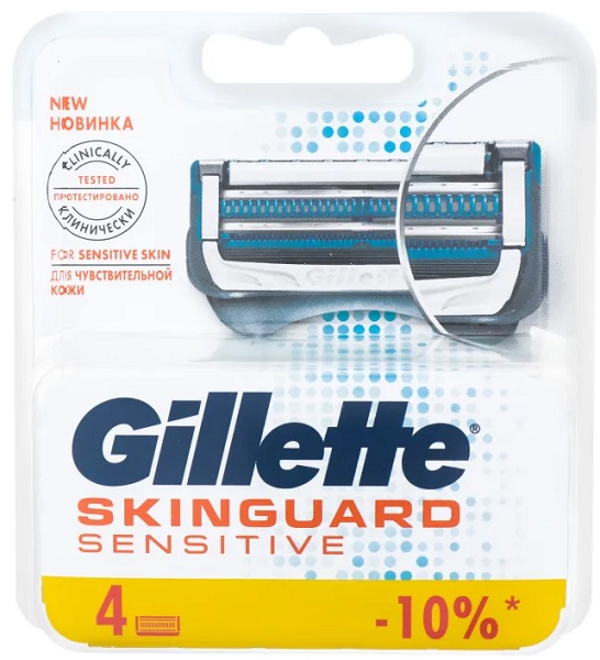Кассеты сменные GILLETTE Skinguard Sensitive (4шт) 81682127