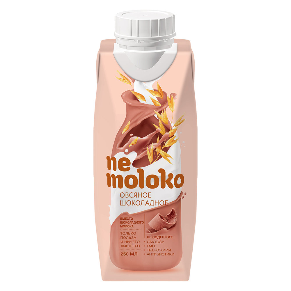 NeMoloko  Напиток  овсяной шоколадный обогащенный кальцием и вит В2 - 0,25л