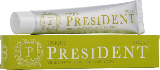 Зубная паста PRESIDENT Unique 75мл