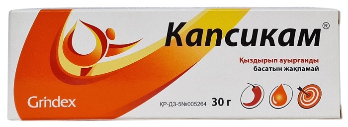 Капсикам мазь 30 г ( диметилсульфоксид, камфора, скипидар, бензилникотинат, нонивамид )