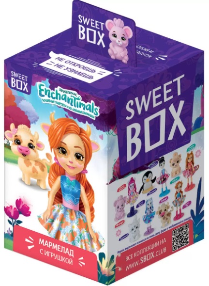 Мармелад Свит бокс Enchantimals 2 в коробочке с игрушкой 10г