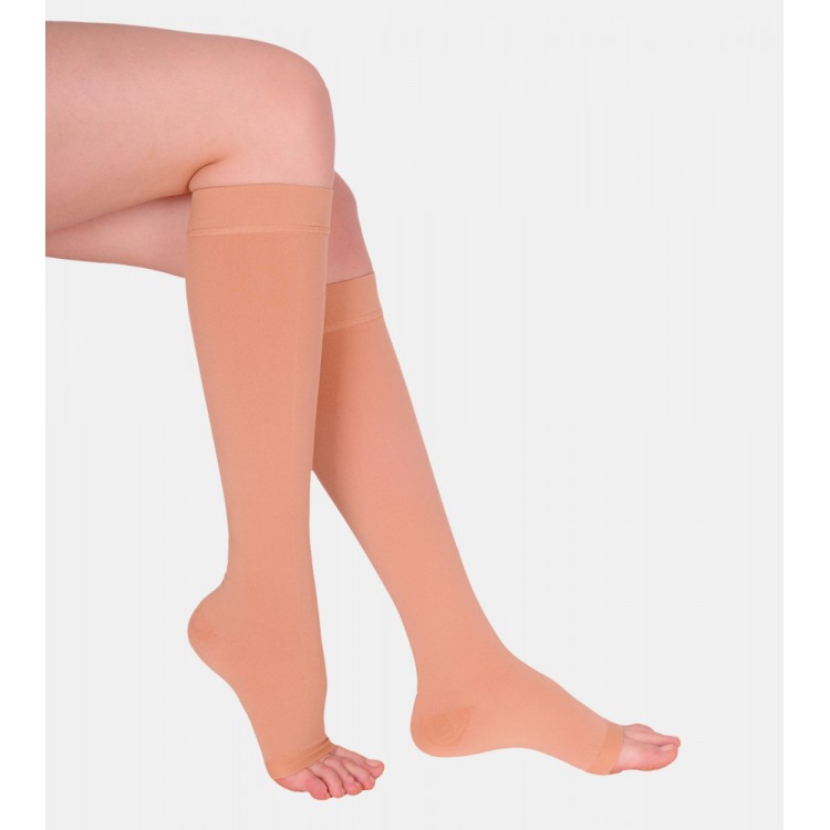 VARITEKS 902 гольфы 3класс компрессии с открытым носком раз.4 (голень 36-38см)