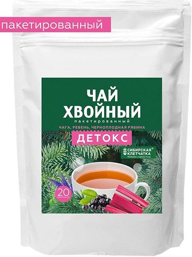 Сибирская Клетчатка Хвойный чай Детокс 3г №20пак