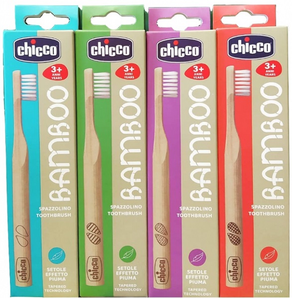 Зубная щетка CHICCO детская 36мес Бамбуковая