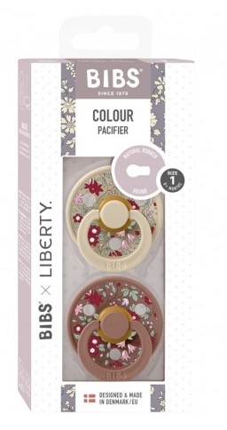 Набор пустышек латексных BIBS Liberty Colour Pacifier 2 шт 0+ арт.11012103