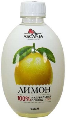 Ascania Напиток Лимон 0,33л безалкогольный сильногазированный